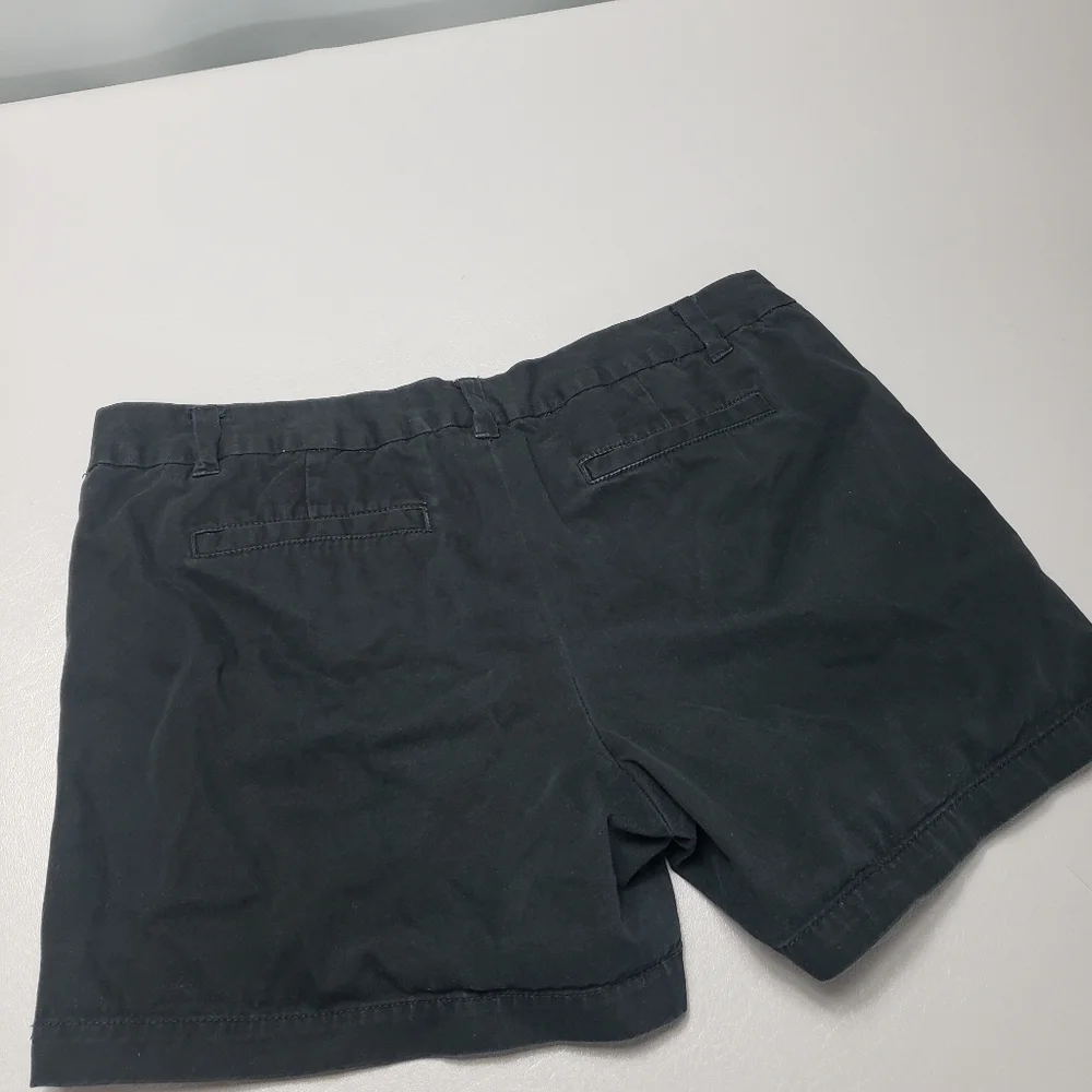 merona solid black shorts women's size 12